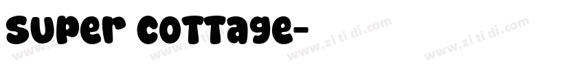 Super Cottage字体转换